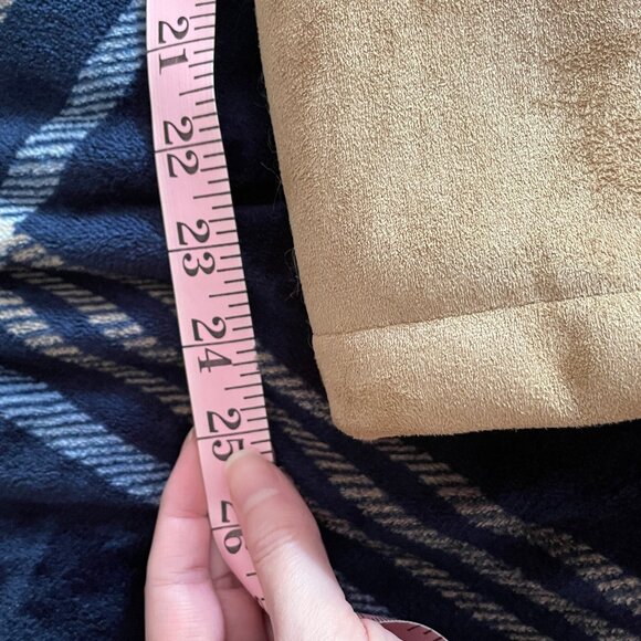 Liz Claiborne minky-soft shearling buckskin polyester jacket Womens L Macy’s - Picture 5 of 11